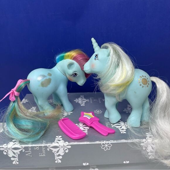 1983 G1 Sunlight Rainbow & Unicorn Sunbeam My Little Pony Hong Kong - Picture 1 of 13